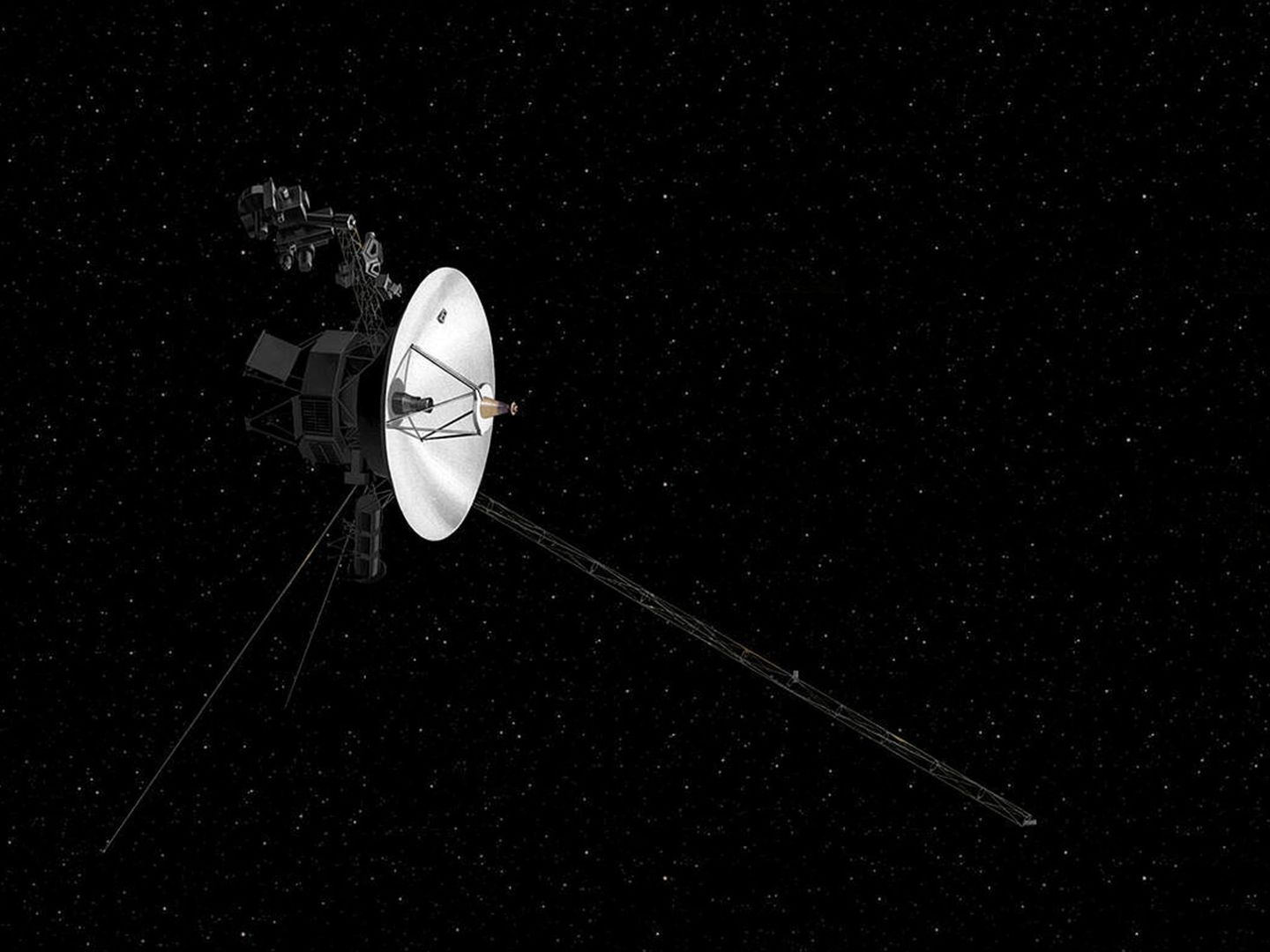 Así se vería la sonda Voyager en el espacio (Foto: NASA)