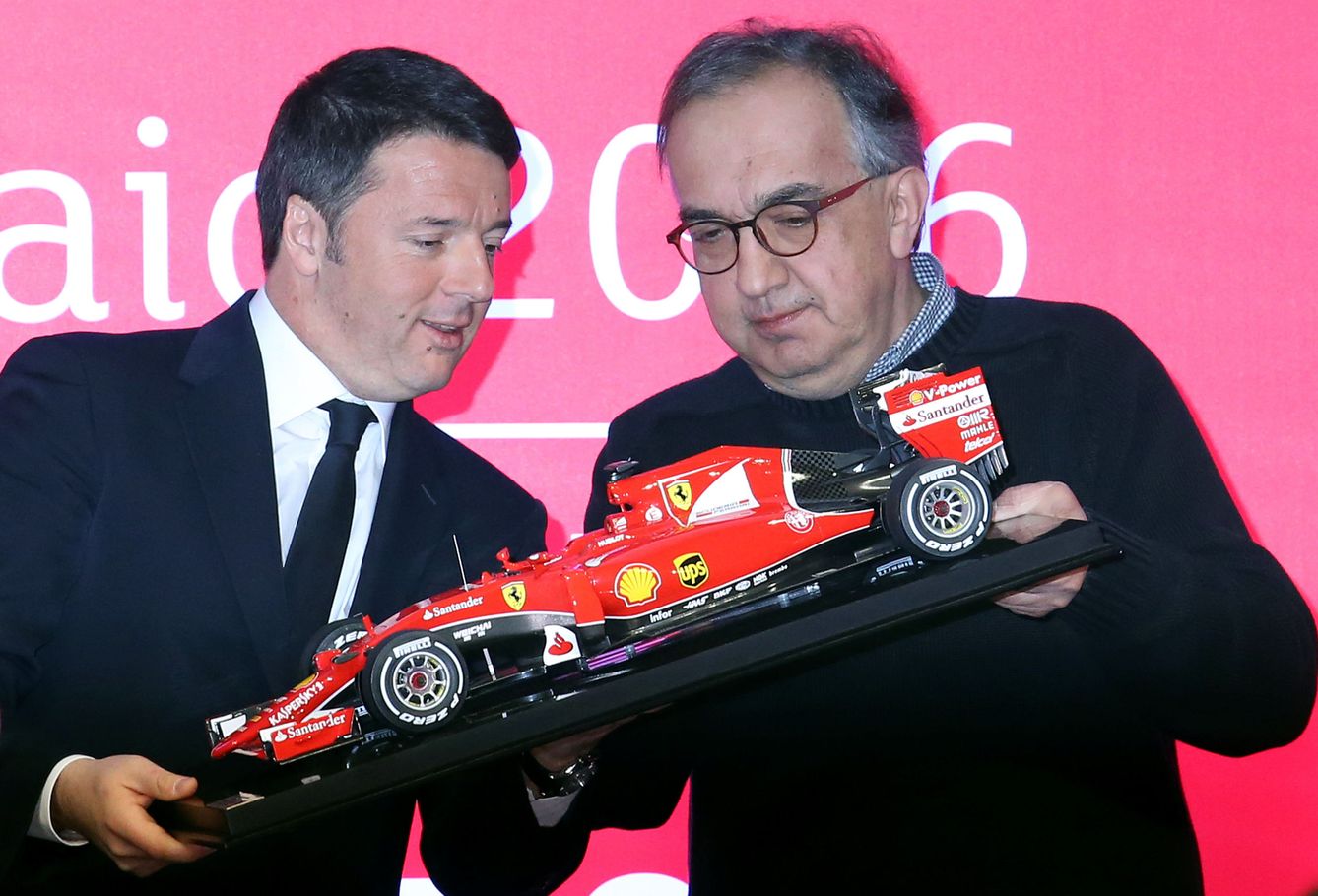 Marchionne junto a Matteo Renzi. (Reuters)