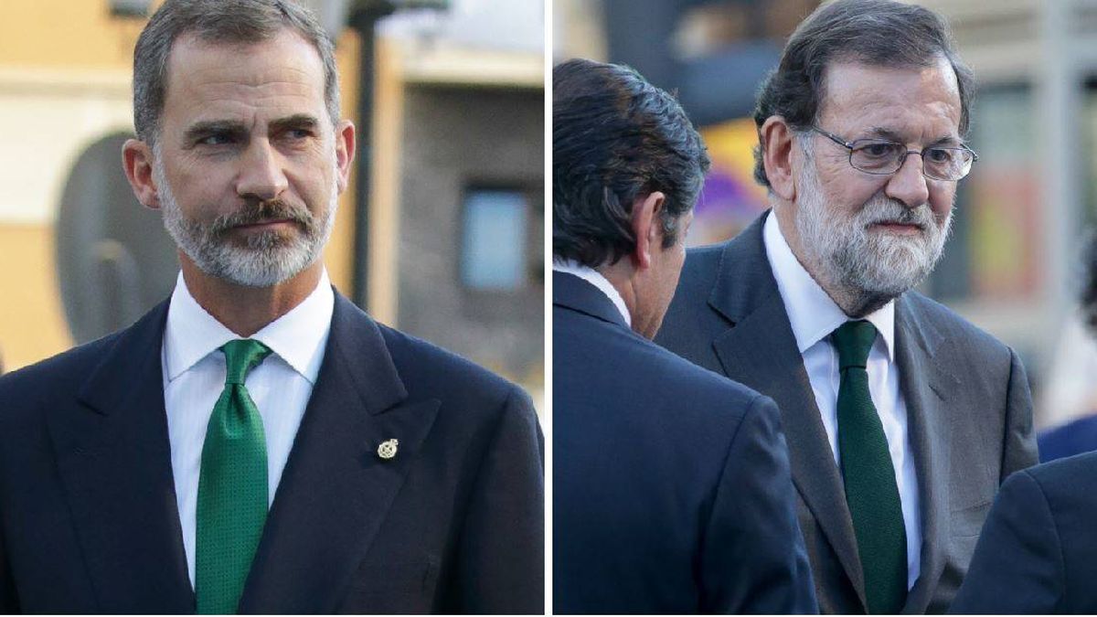 Felipe VI, Mariano Rajoy y el misterio de la corbata V.E.R.D.E. (Viva el Rey de España)