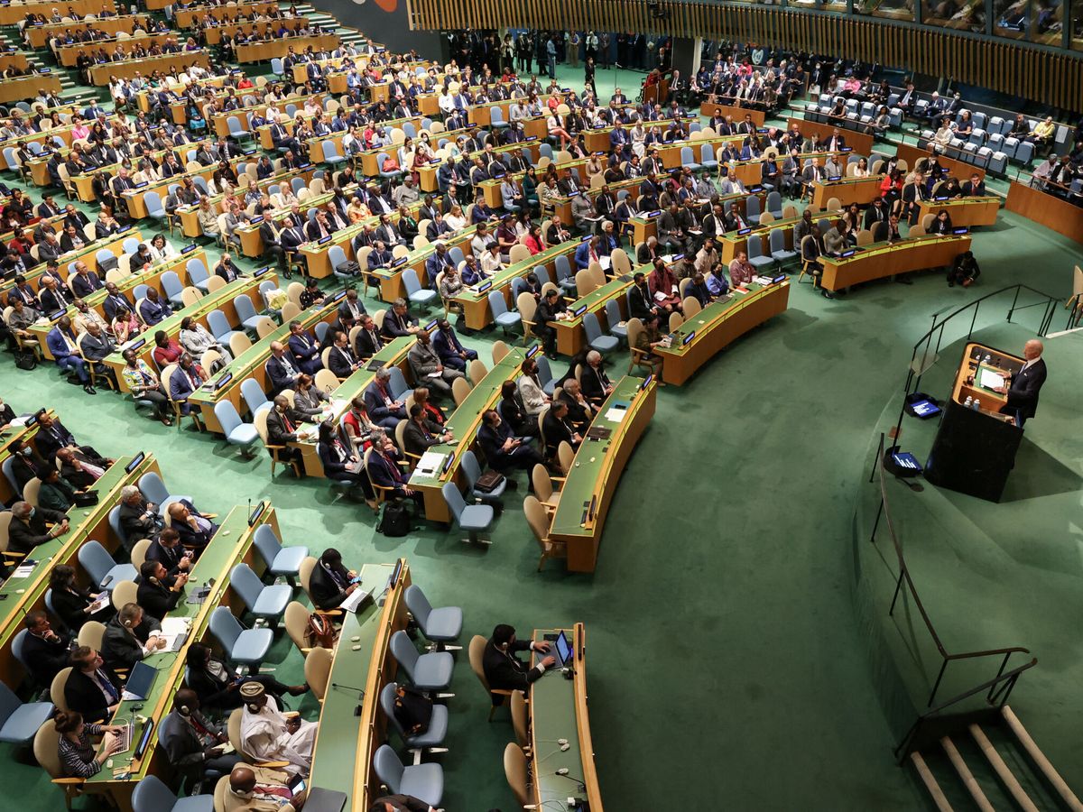 Foto: Biden ante la Asamblea General de la ONU. (REUTERS/Caitlin Ochs)