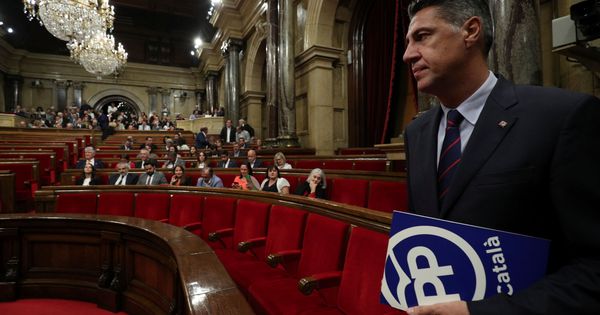 Foto: Albiol, en el Parlament de Catalunya (REUTERS)
