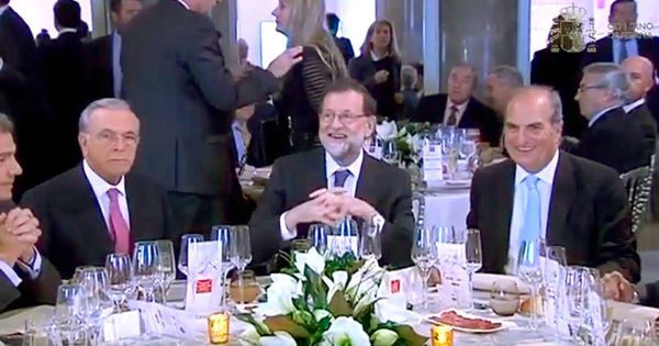 Foto: El banquero coincidió con Rajoy el pasado 22 de octubre en la entrega de los premios de Foment del Treball.
