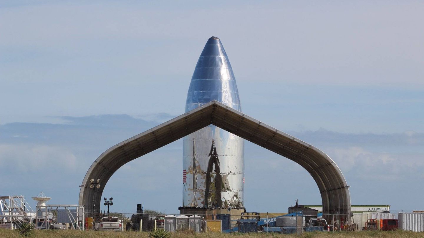 Imagen de la construcción de la Starship (Foto: Elon Musk)