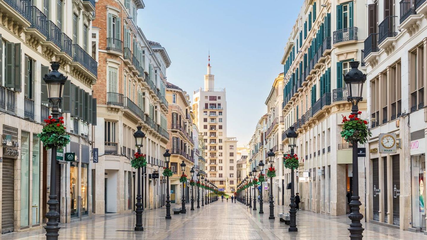 Calle del Marqués de Larios, punto neurálgico de Málaga. (Cortesía)
