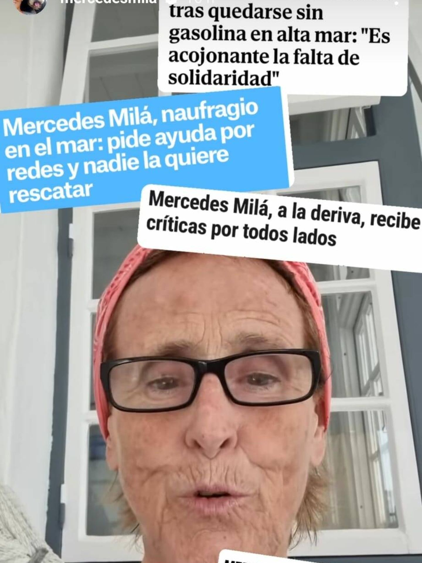 Mercedes Milá pedía disculpas a su vez en sus stories. (Instagram/@mercedesmila)
