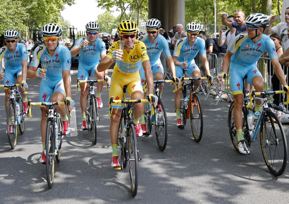 Foto: El equipo Astana ayudó a Nibali a ser ganador del Tour 2014.