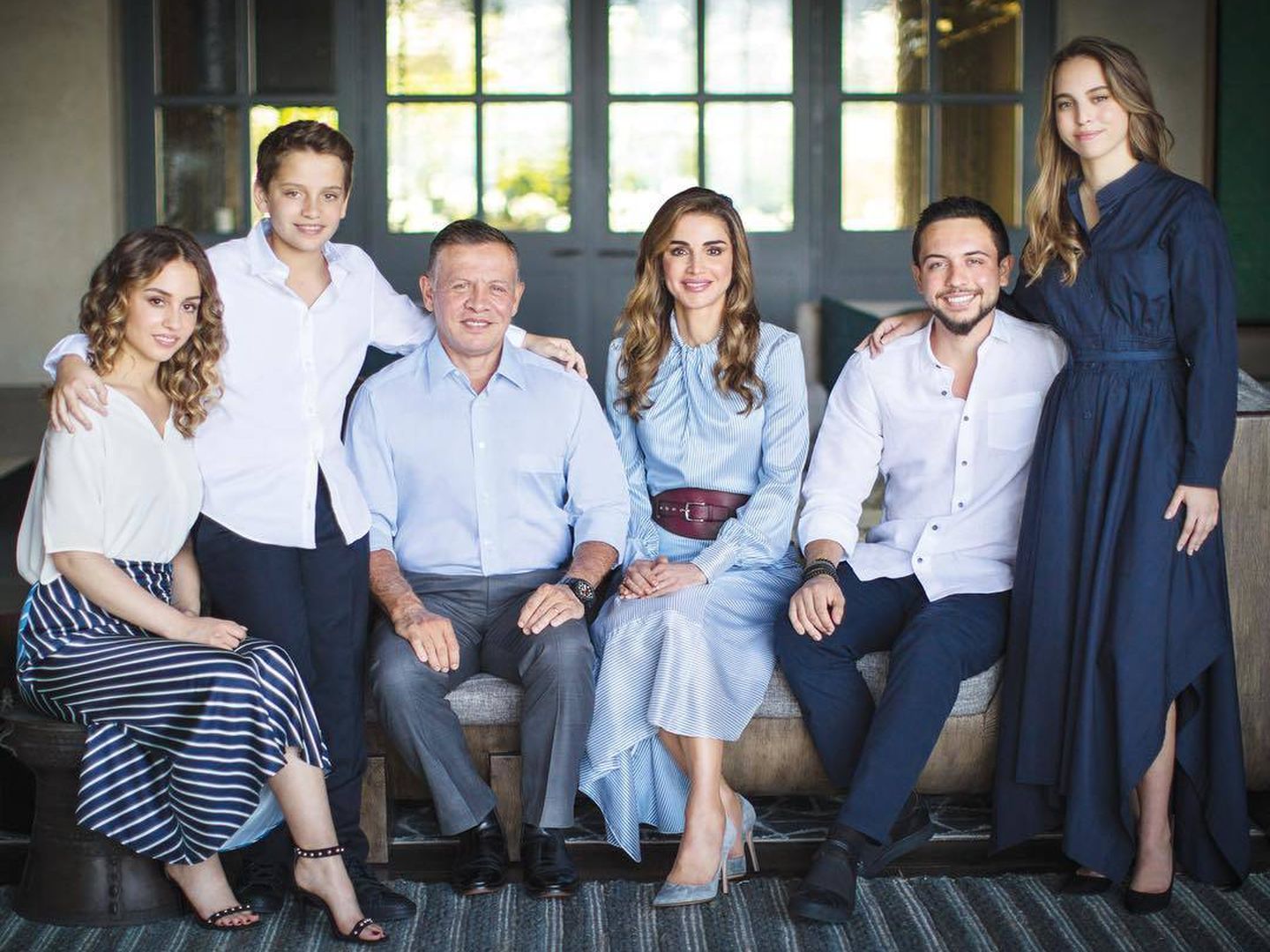 La familia real de Jordania, al completo. (Instagram @queenrania)