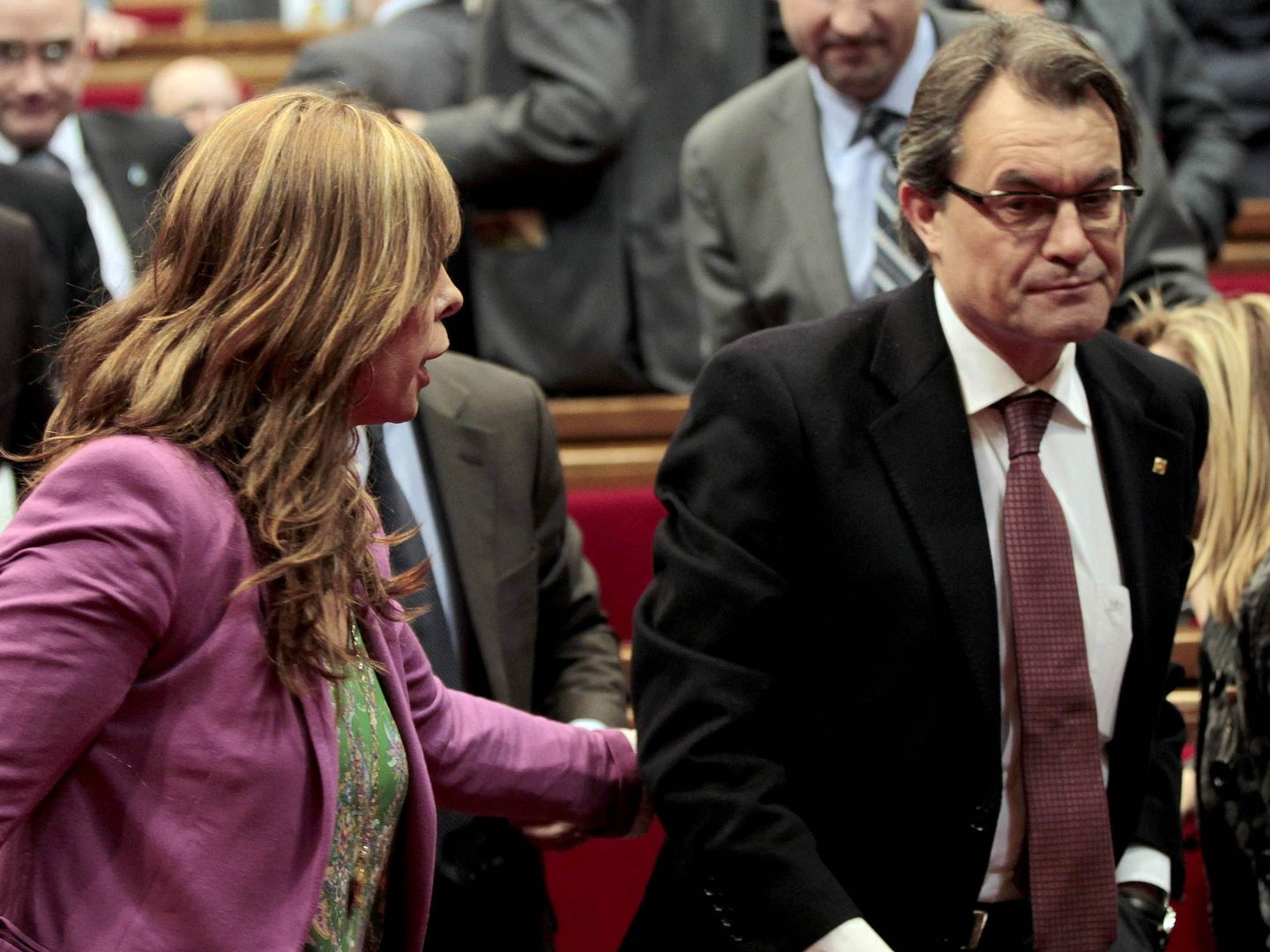 Alicia Sánchez-Camacho (PP) y Artur Mas en 2012 (EFE)