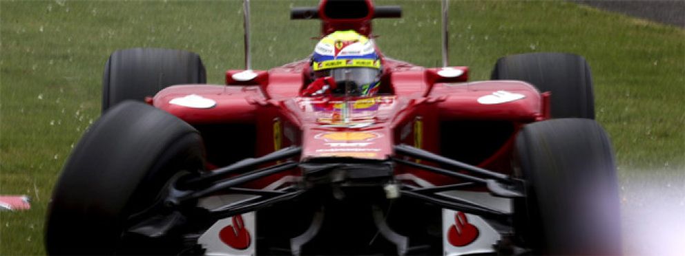 Foto: Massa como reflejo de los problemas del Ferrari