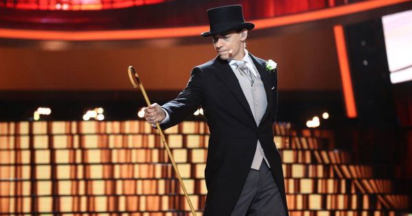 Foto: Carlos Baute como Fred Astaire, ganador de la semifinal de 'TCMS'. (Atresmedia)