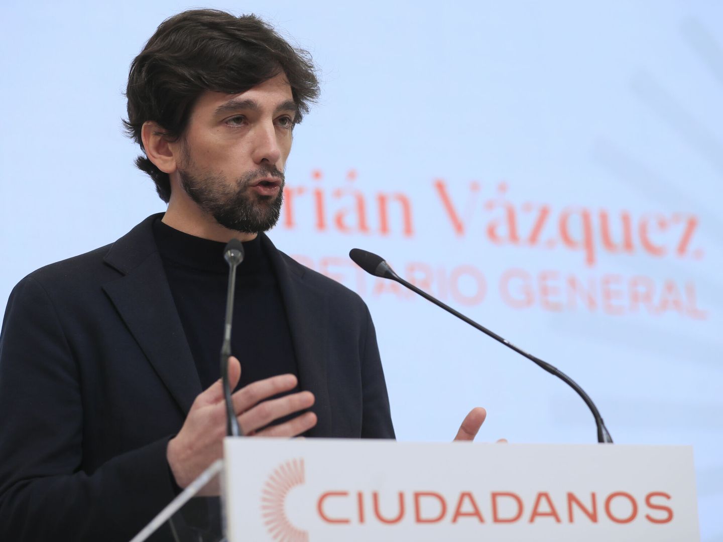 El secretario general de Ciudadanos, Adrián Vázquez. (EFE)