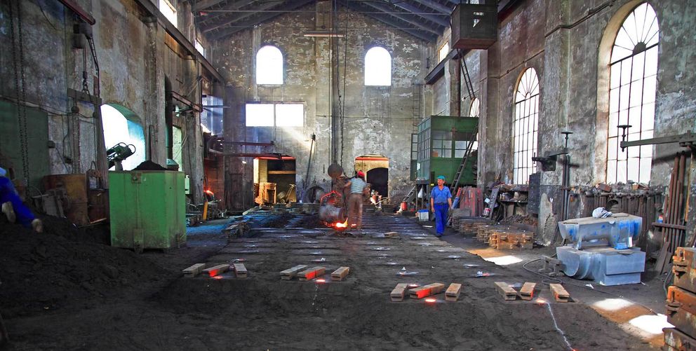 Imagen de la fábrica tomada en octubre de 2006