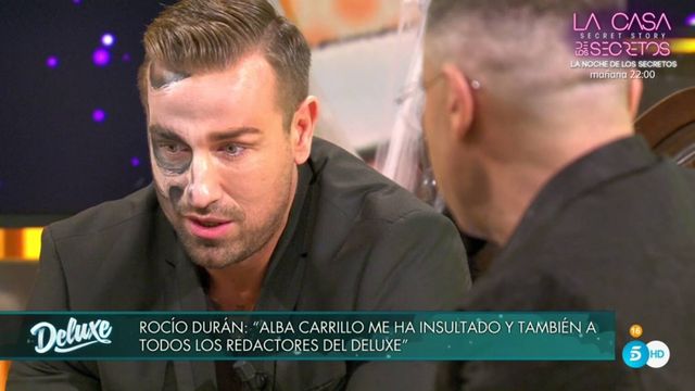 Rafa Mora hablando con Jorge Javier. (Telecinco).