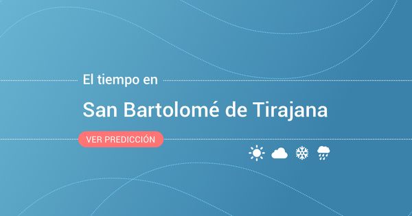 Foto: El tiempo en San Bartolomé de Tirajana. (EC)