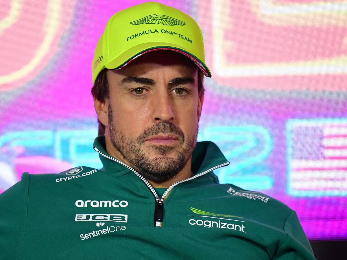 Foto: Fernando Alonso, en el GP de Las Vegas de 2023. (Gary A. Vasquez/USA TODAY)