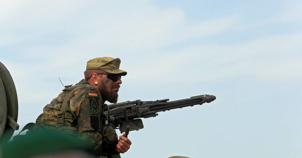 Foto: Un soldado alemán durante unas prácticas conjuntas en Lituania. (Reuters)