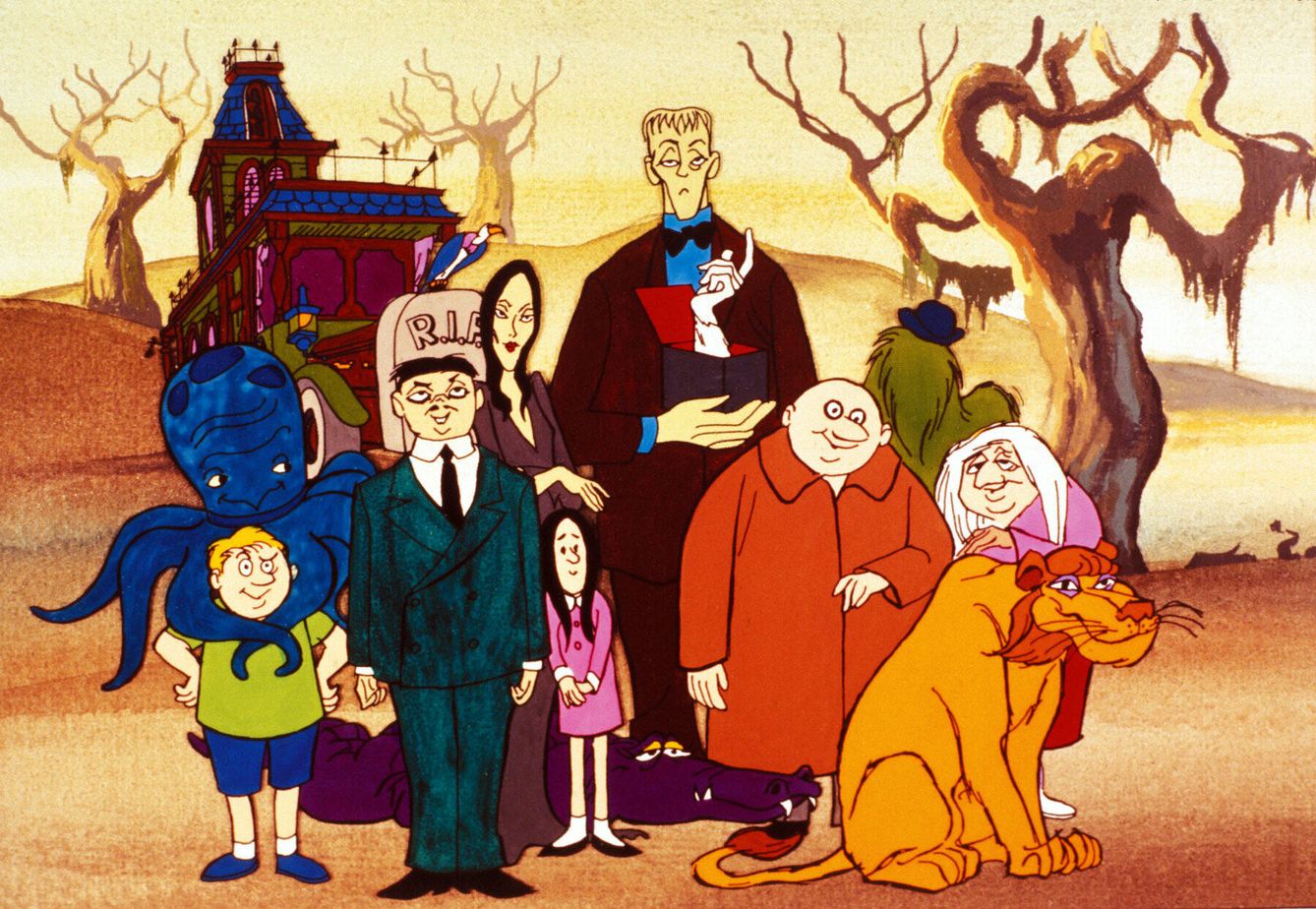 La versión animada de 'La familia Addams', emitida en 1973. (Hanna-Barbera)
