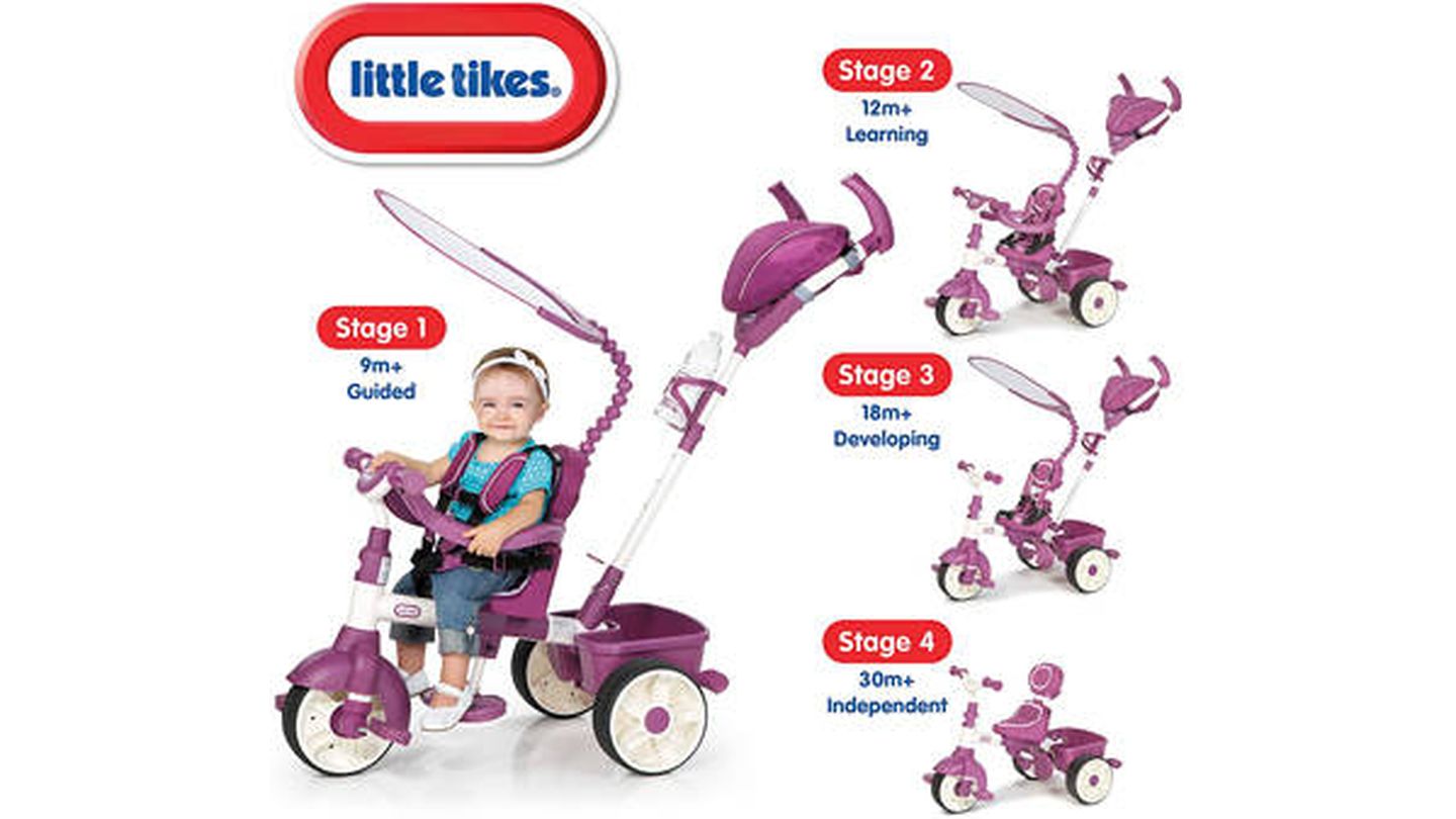 Triciclo de 3 etapas para niños Little Tikes