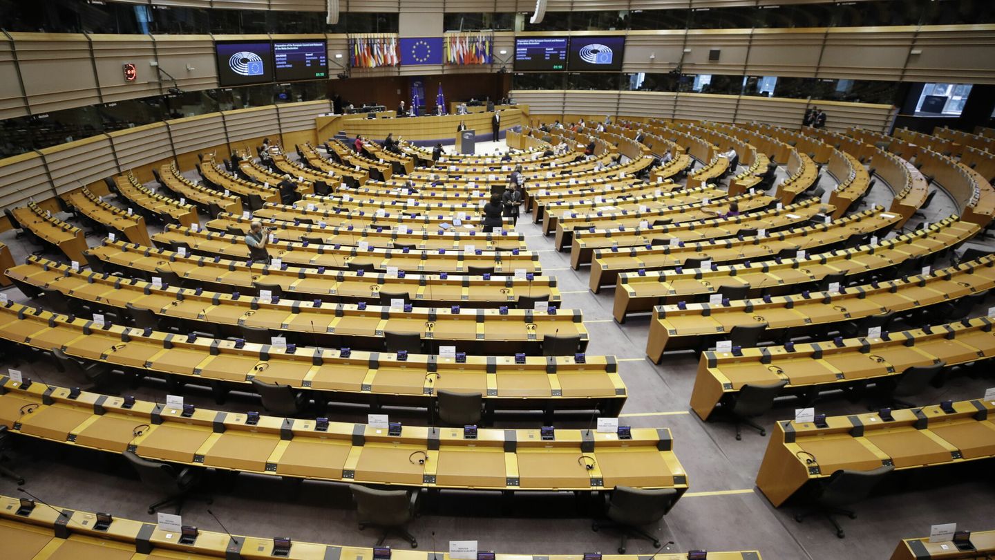 Pleno del Parlamento Europeo en Bruselas. (EFE)