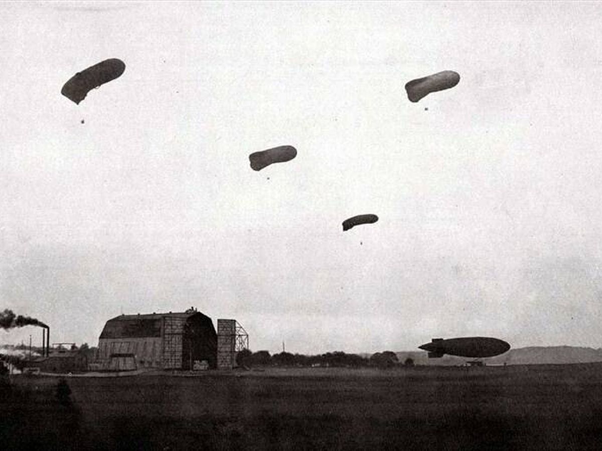 Foto: Globos de espionaje de la Primera Guerra Mundial. (Wikimedia)