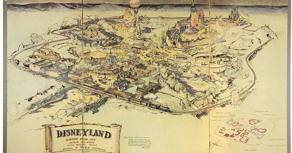 Foto: Así es el mapa de Disneyland que Van Eaton Galleries va a subastar en junio