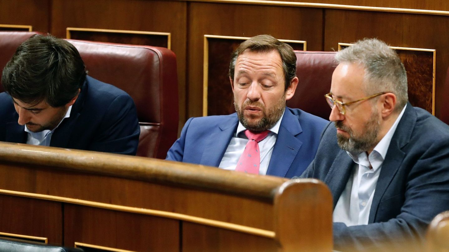 Toni Roldán, Paco de la Torre y Juan Carlos Girauta en la pasada legislatura. (EFE)