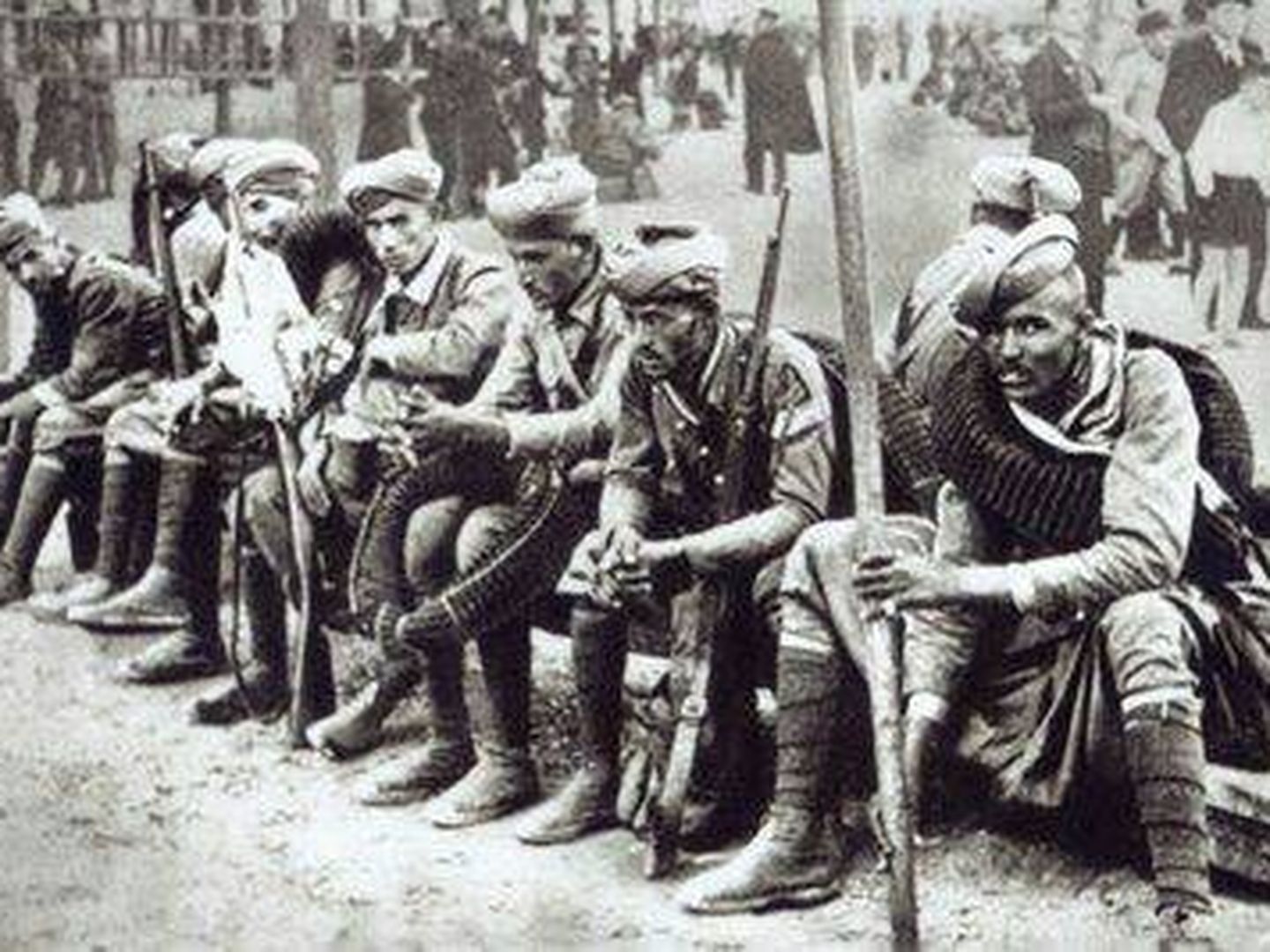 Las temidas tropas marroquíes de Franco. 