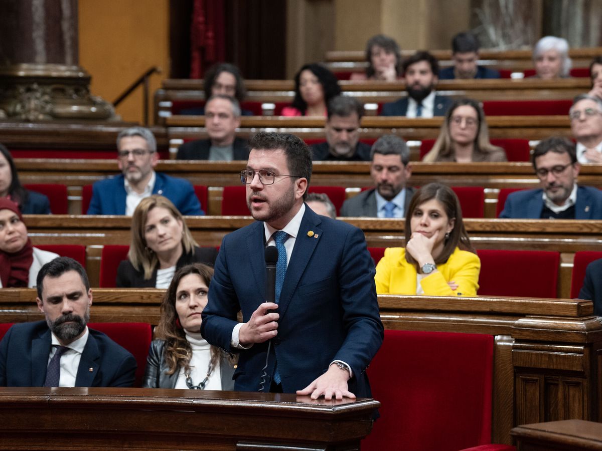 Foto: El presidente de la Generalitat, Pere Aragonès. (Europa Press/David Zorrakino)