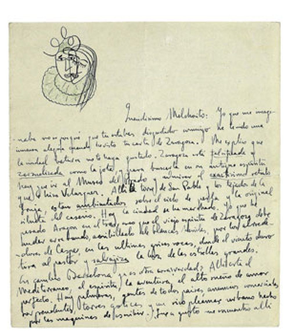 Foto: Vendida por 28.400 euros una carta de Lorca en la que habla de su misión poética