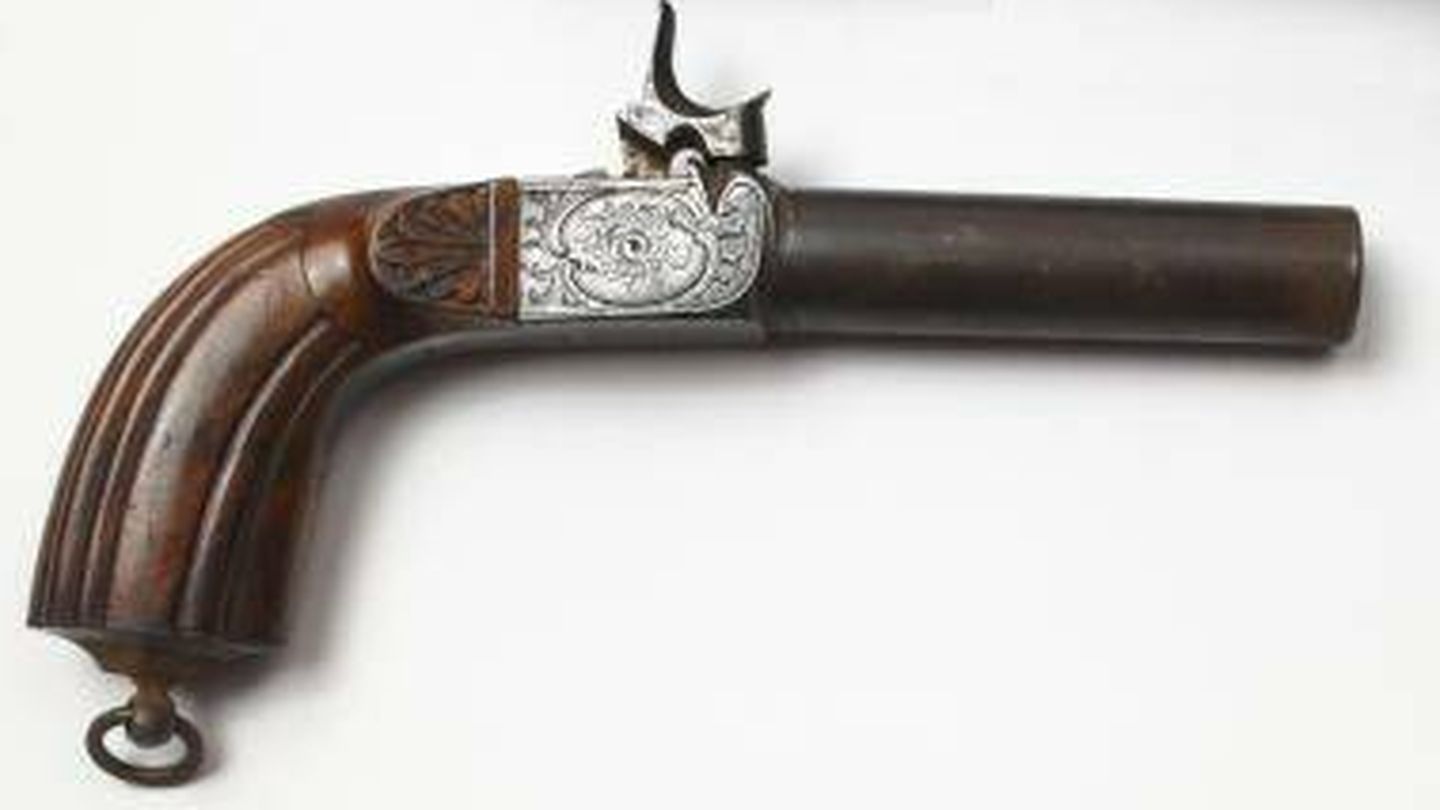 Pistola con la que se cree que Larra se quitó la vida en 1837. (Museo del Romanticismo, Madrid)