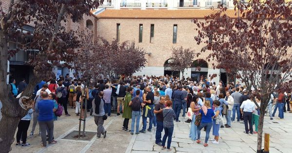 Foto: Un momento de la Asamblea de Más Madrid, celebrada en el centro cultural Galileo. (EC)