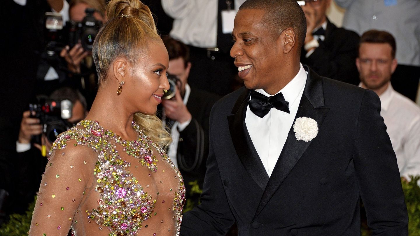  Beyonce junto a su marido Jay Z a su llegada a la gala de Anna Wintour en el Museo Metropolitano de Arte de Nueva York.