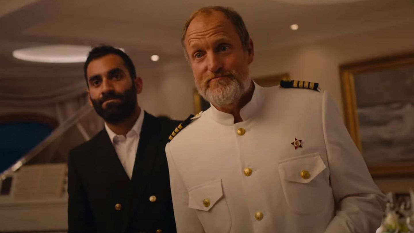 Woody Harrelson es el capitán del barco de 'El triángulo de la tristeza'.
