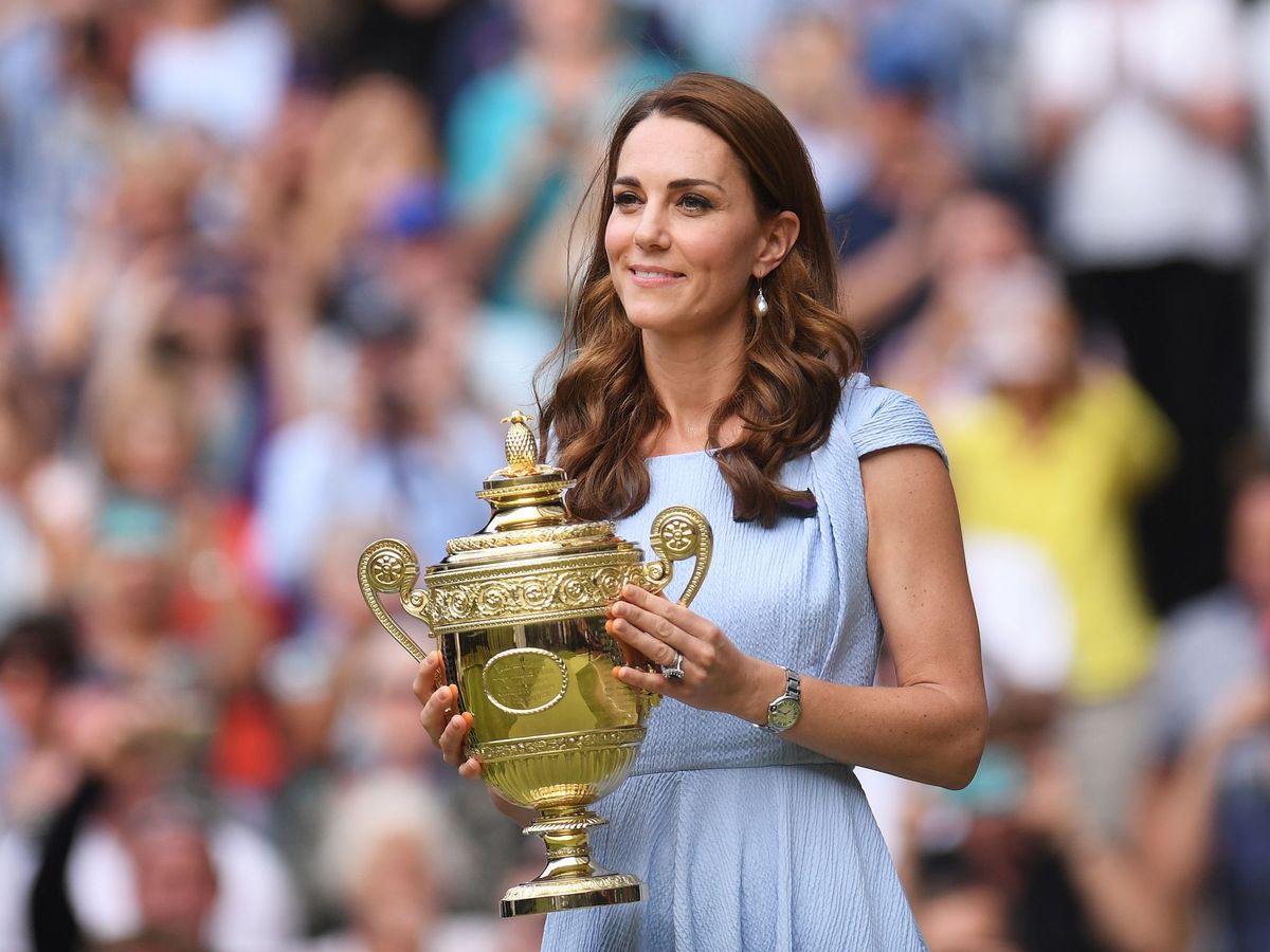 Foto: Kate Middleton, en 2019 en Wimbledon. (Reuters)