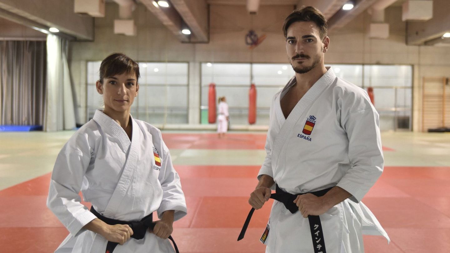 Sandra Sánchez y Damián Quintero, nuestros dos máximos exponentes en el karate a día de hoy. (EFE)
