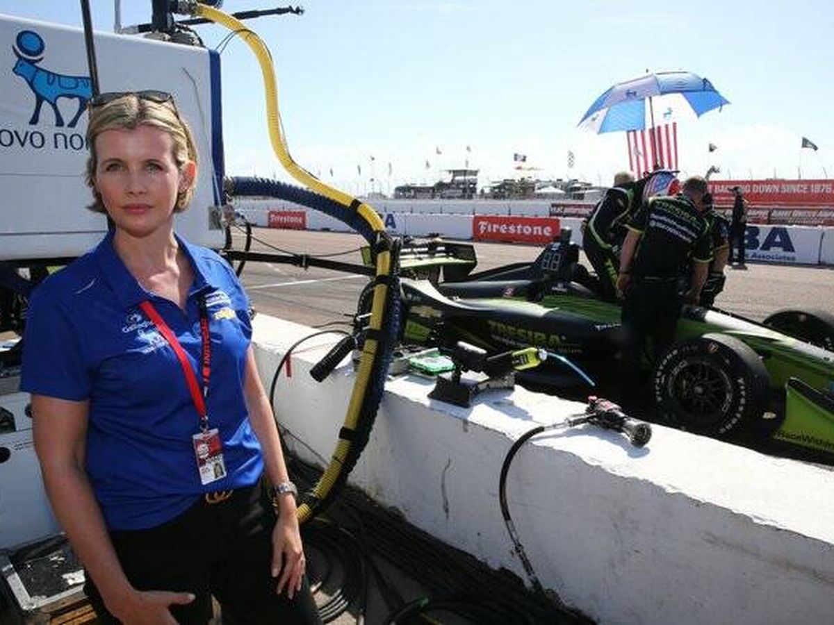 Foto: Stephanie Carlin, en el IndyCar americano. (Females in Motorsport)