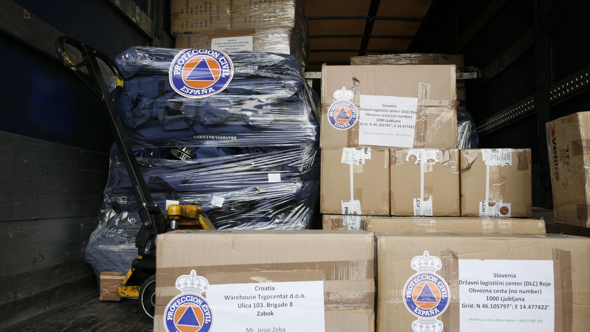 España se pone al día: primeros envíos de ayuda humanitaria a Eslovenia y Croacia
