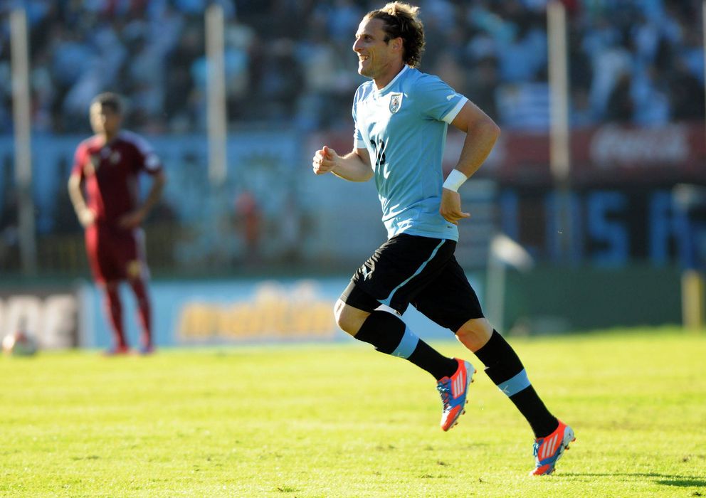 Foto: Forlán es uno de los iconos de la selección uruguaya.