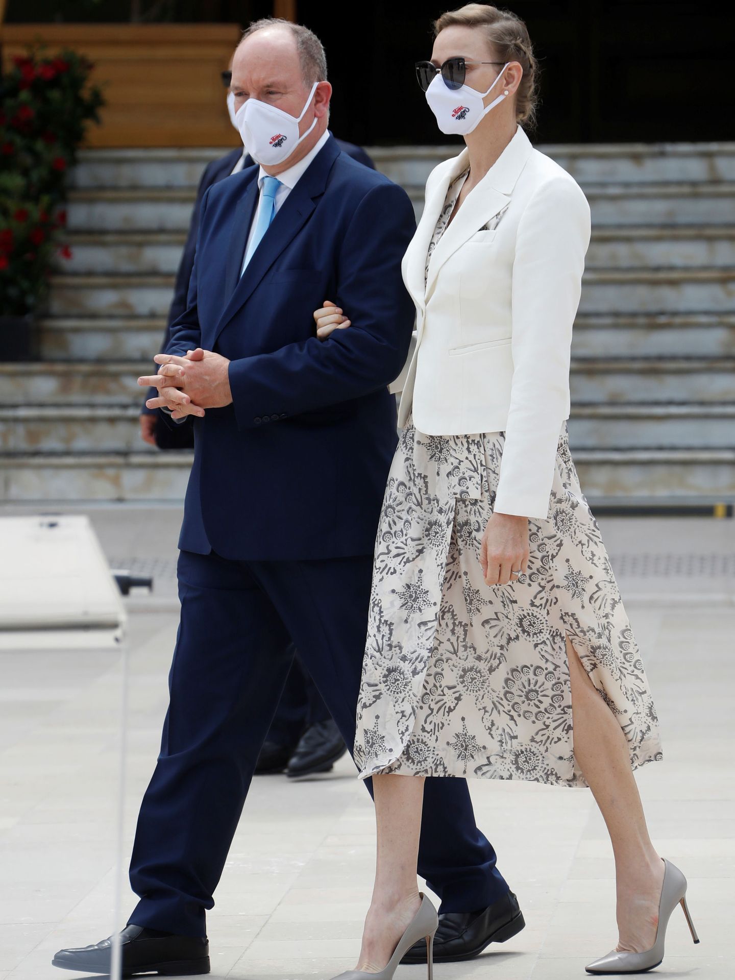 Alberto y Charlène de Mónaco. (Reuters)