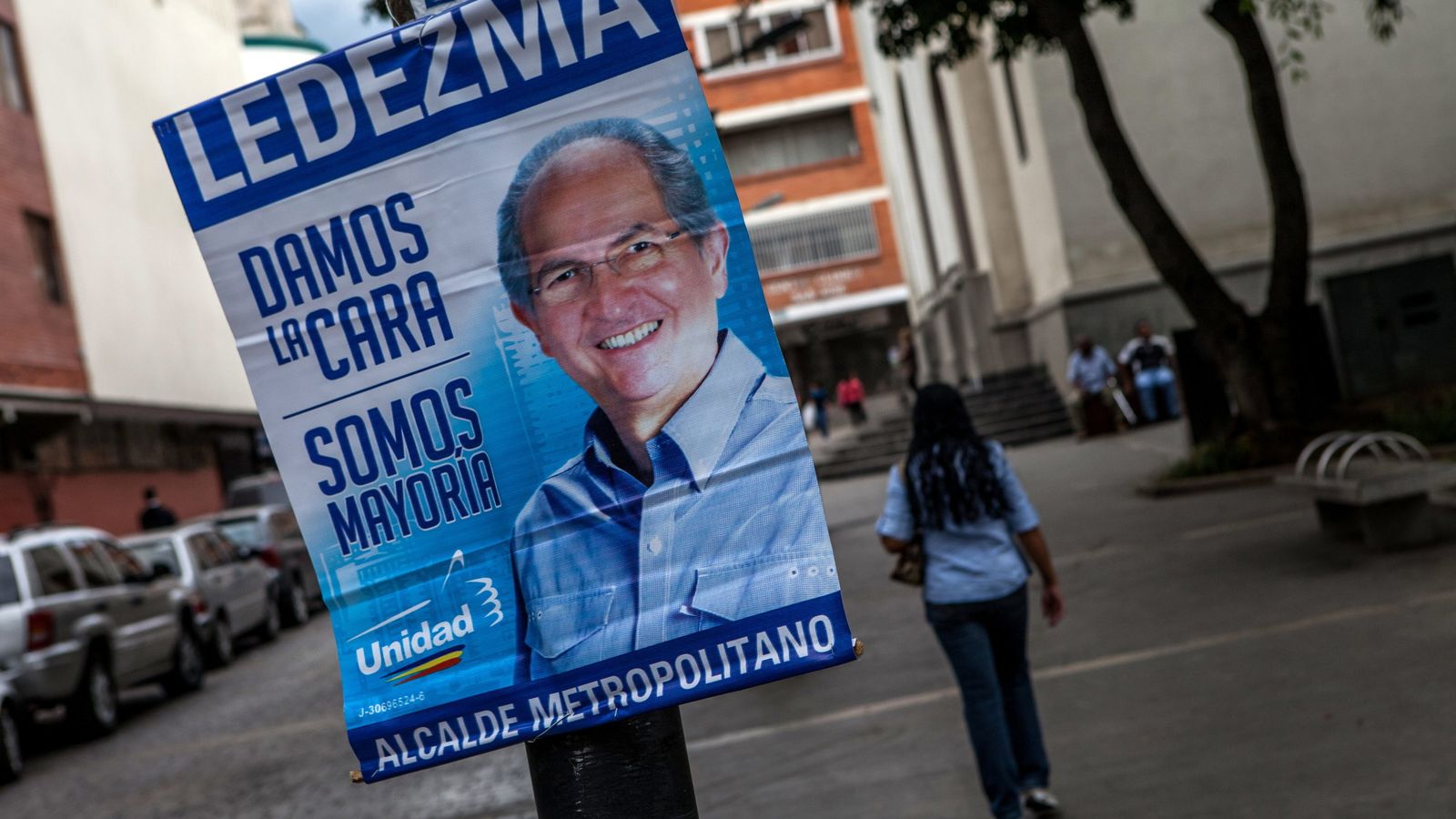 Foto: Propaganda electoral del candidato oficialista a la alcaldía mayor Antonio Ledezma en 2013. (Efe)