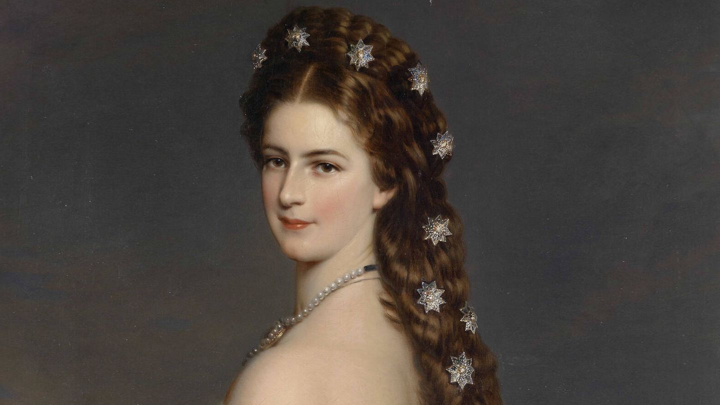 Retrato de 1865 de la emperatriz Isabel de Baviera, Sissi, pintado por Franz Xaver Winterhalter.