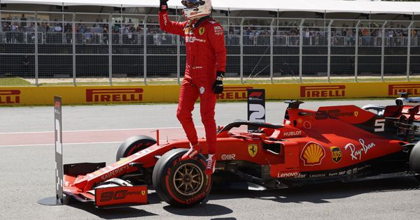 Foto: Vettel logró su primera pole de la temporada.(EFE)