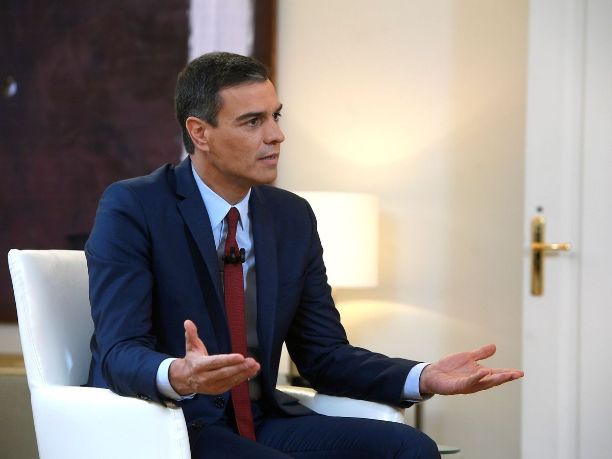 Foto: El presidente el Gobierno, Pedro Sánchez, durante una entrevista con la Sexta TV. 