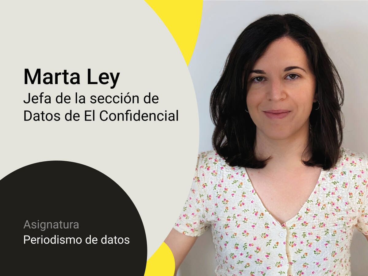 Foto: Marta Ley, jefa de la sección de Datos de El Confidencial y profesora del máster El Confidencial-URJC.
