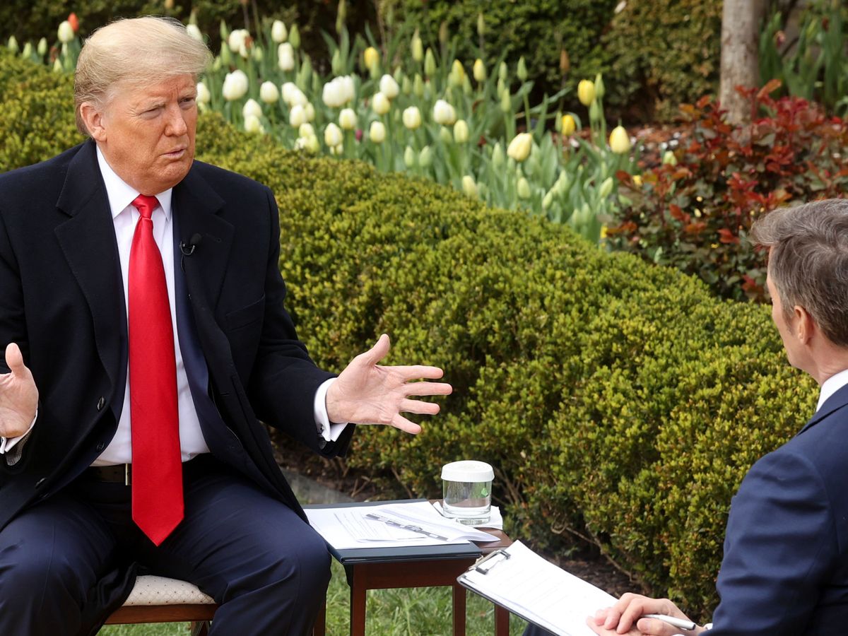 Foto: Donald Trump durante la entrevista con la Fox. (Reuters)