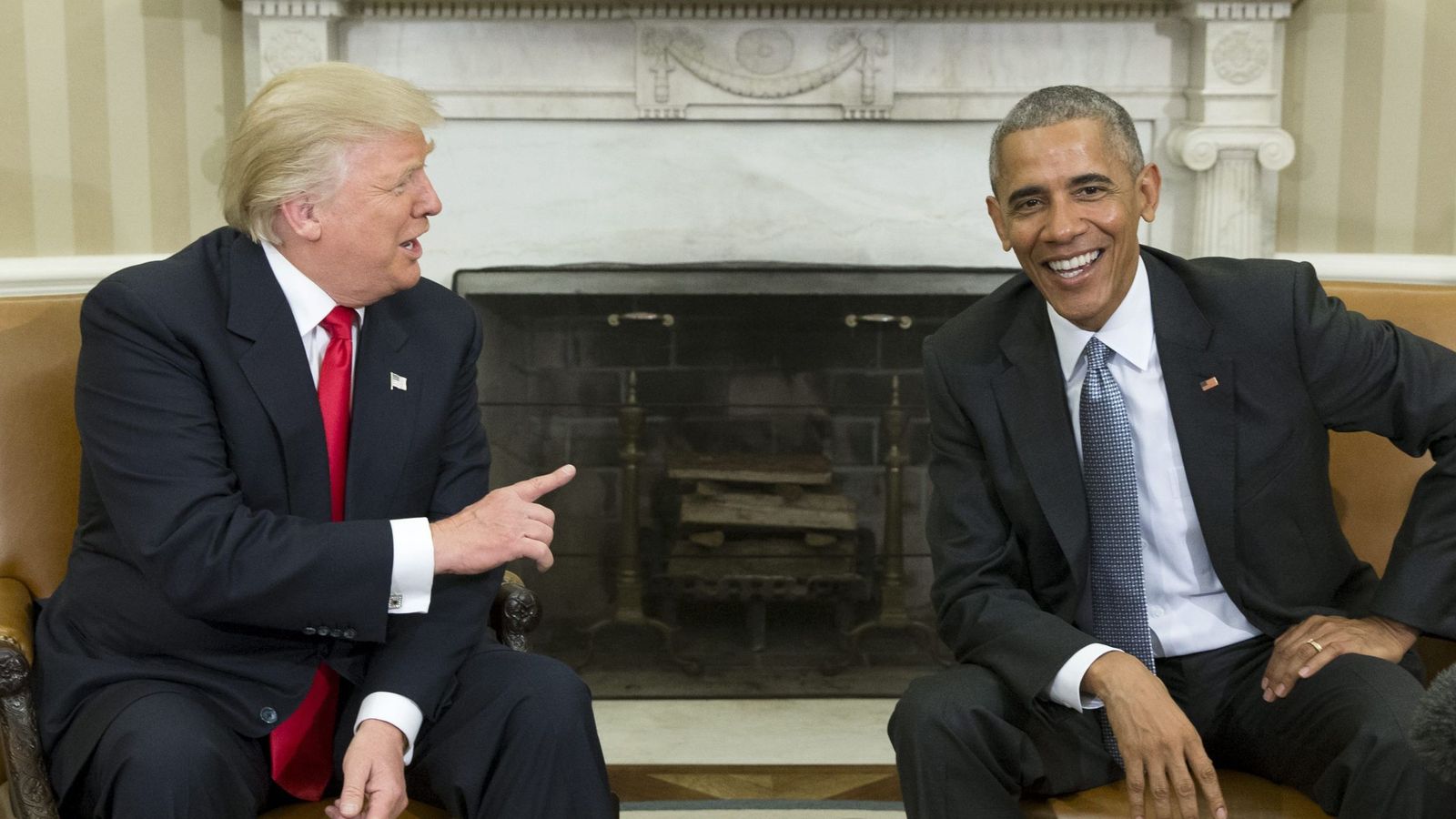 Foto: El presidente electo, Donald Trump, junto al presidente de Estados Unidos, Barack Obama (EFE)