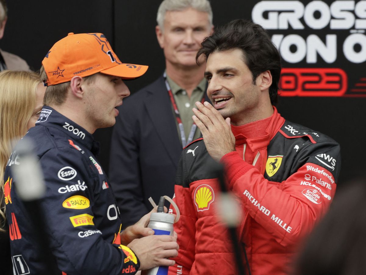 Foto: Sainz logró el primer podio de la temporada en la carrera sprint del GP de Austria. (Reuters/Leonhard Foege)