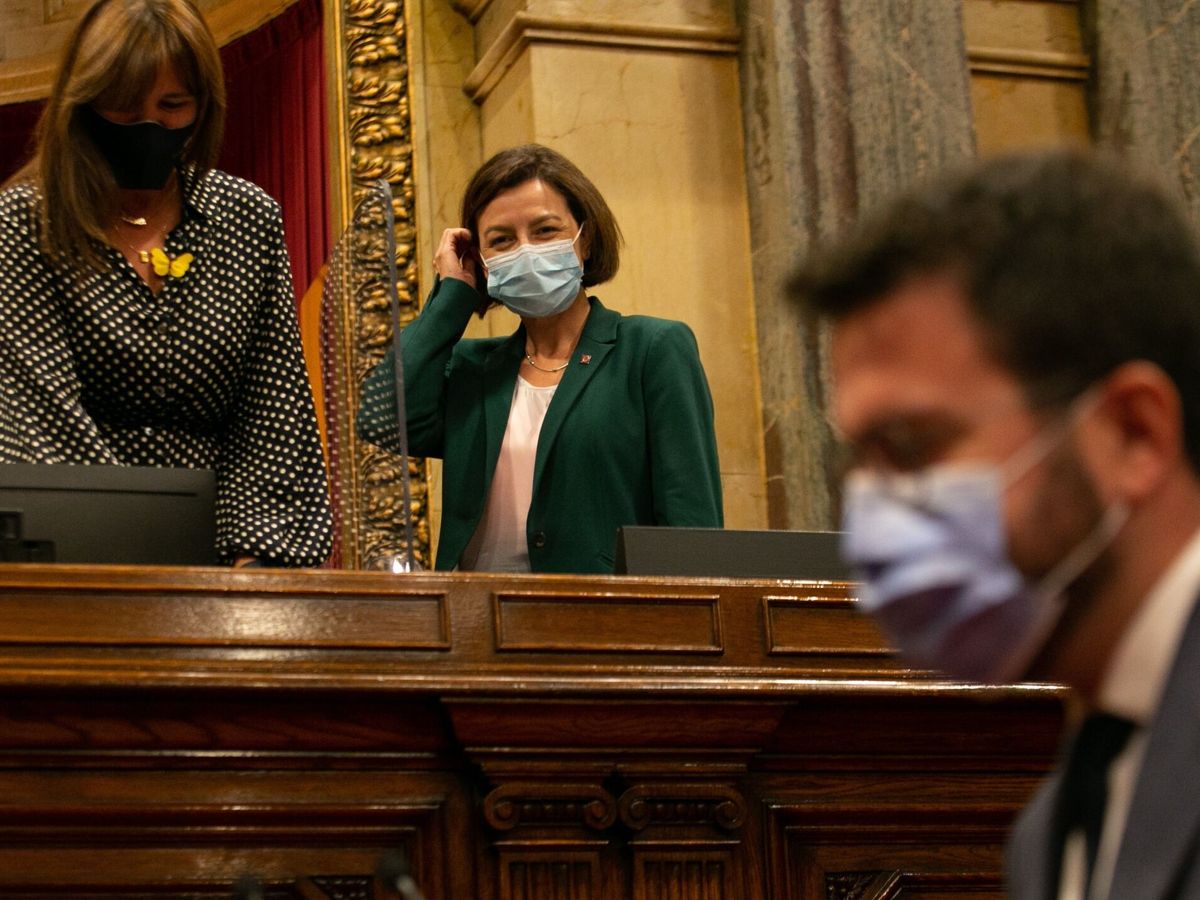Foto: Eva Granados en el Parlament. (EFE/Enric Fontcuberta)
