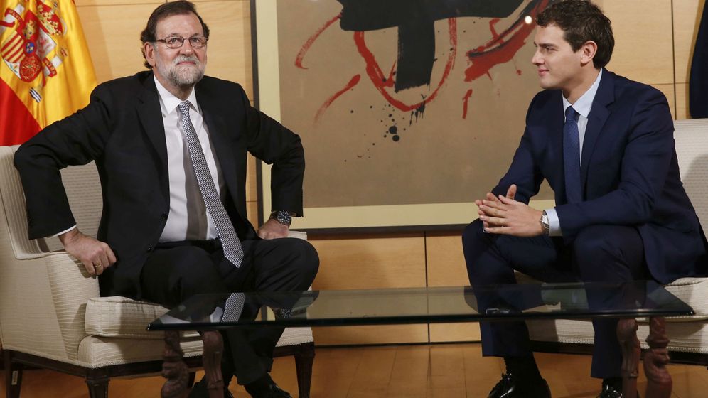 Foto: Mariano Rajoy y Albert Rivera se reúnen en el Congreso de los Diputados. (EFE)