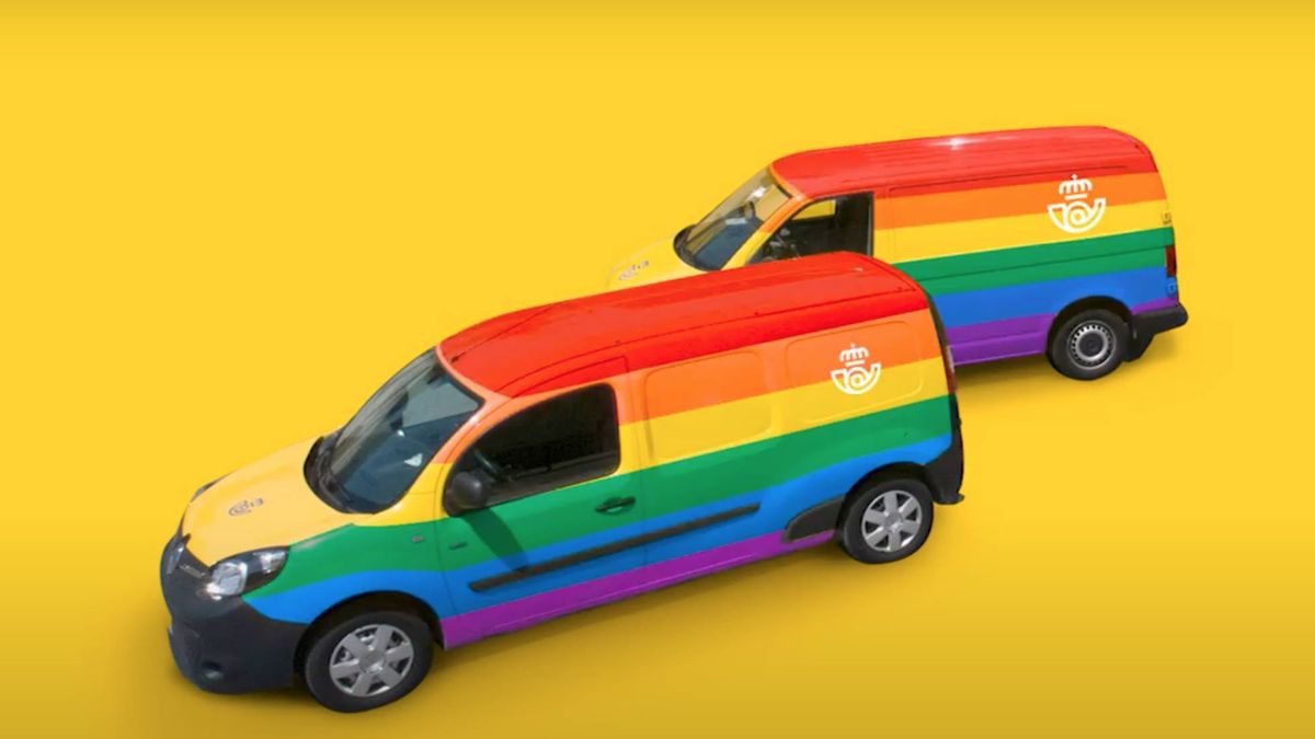 Correos celebra el Orgullo LGTBI con arcoíris en furgonetas, buzones y oficinas